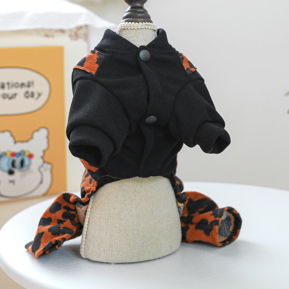 Leopard Printed Warm Dog Dress/Jumpsuits