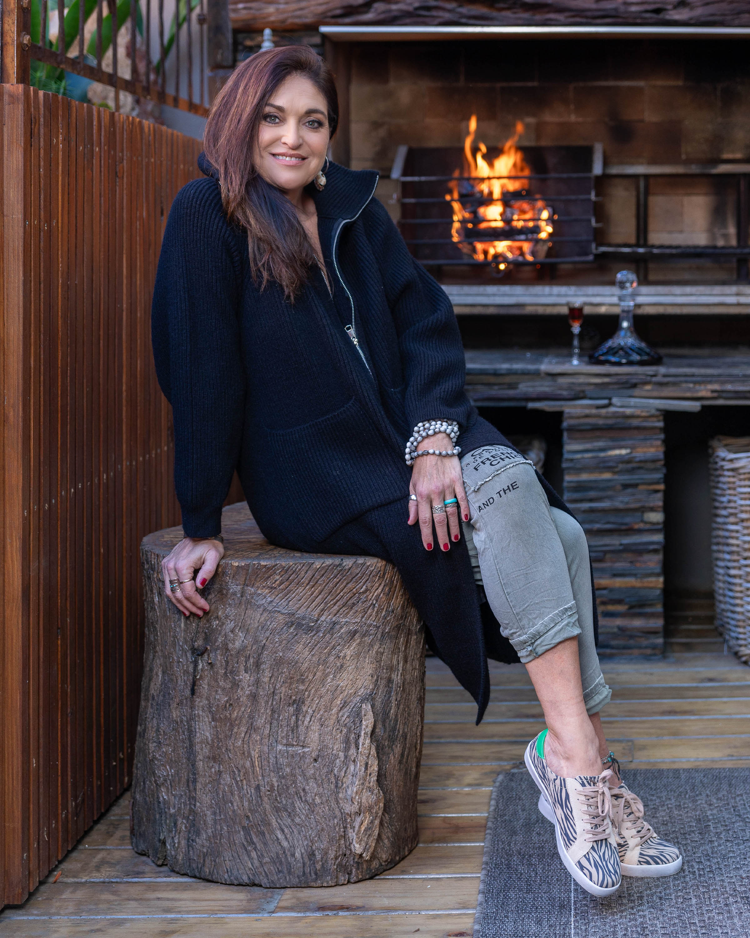 Snowfall Serenity Coat | Black