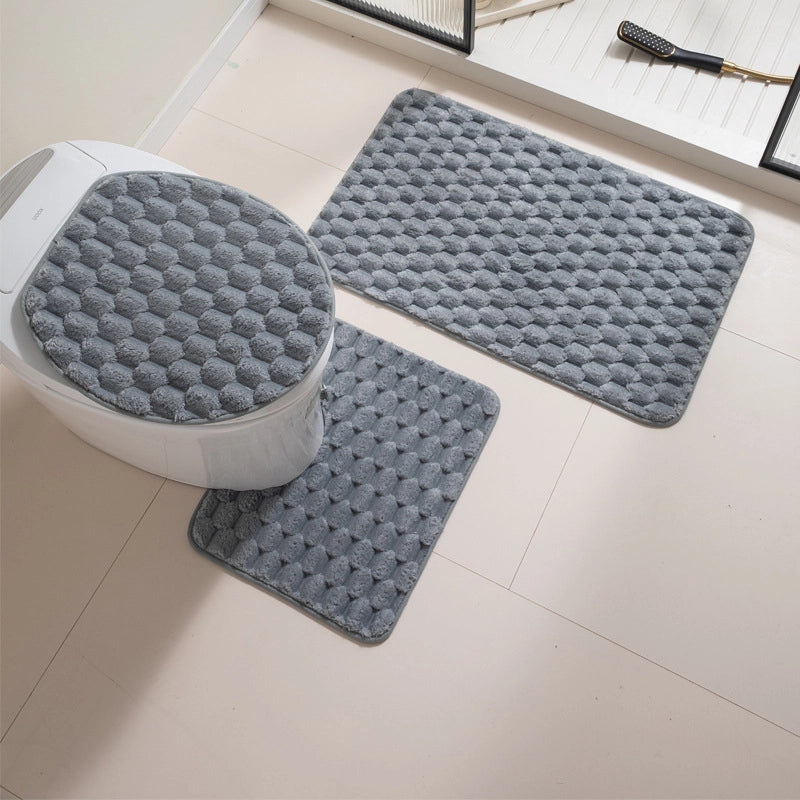 Casual Solid Color Polyester Carpet Bathing