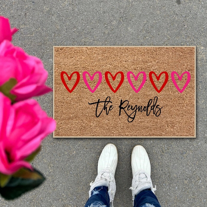 Valentine'S Day Casual Letter Heart Shape Polyester Carpet Bathing