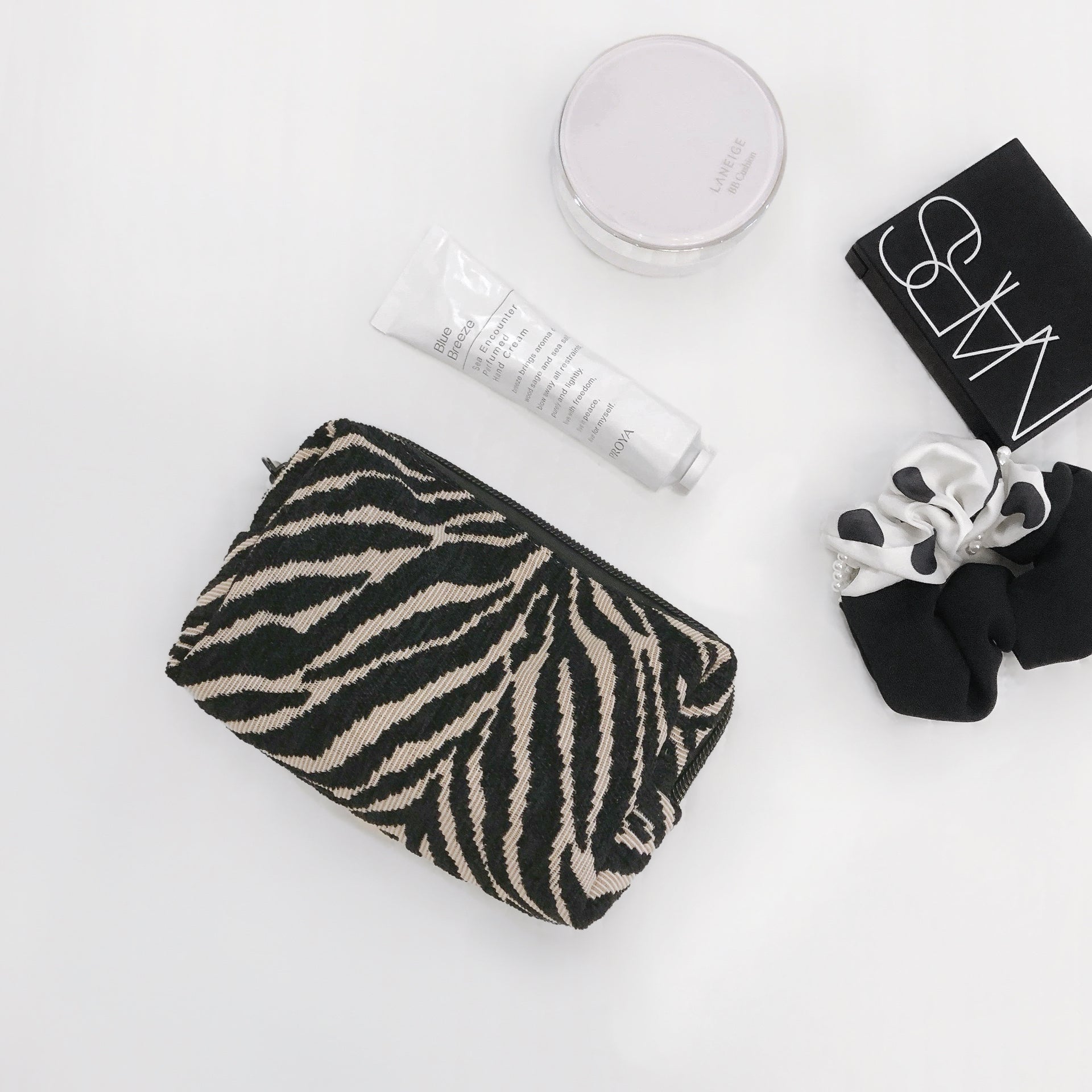 Zebra Print Makeup Bag