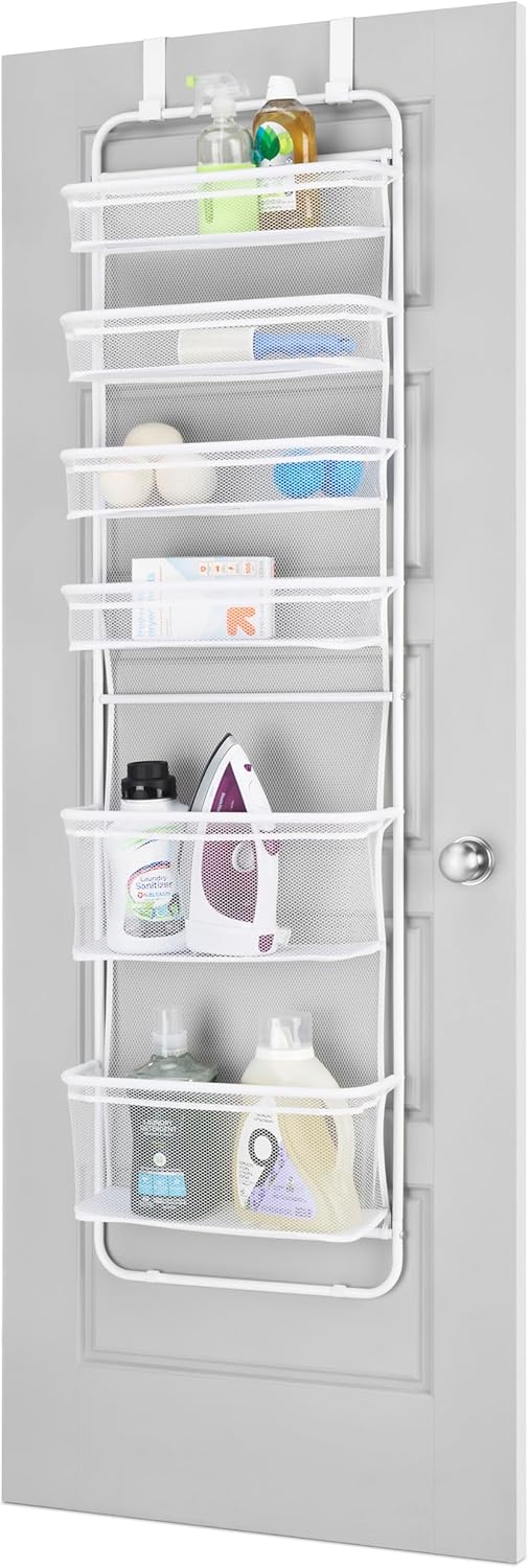 Over the Door Shoe Organizer - Holds up to 36 Pairs of Shoes - Metal & Mesh