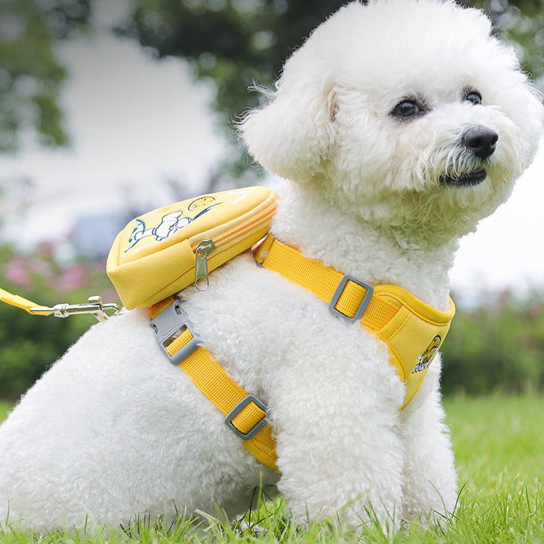 Printed Bag Breathable Dog Harness&Leash