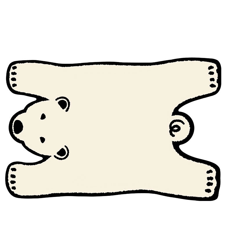 Cute Animal Faux Leather Carpet Bathing