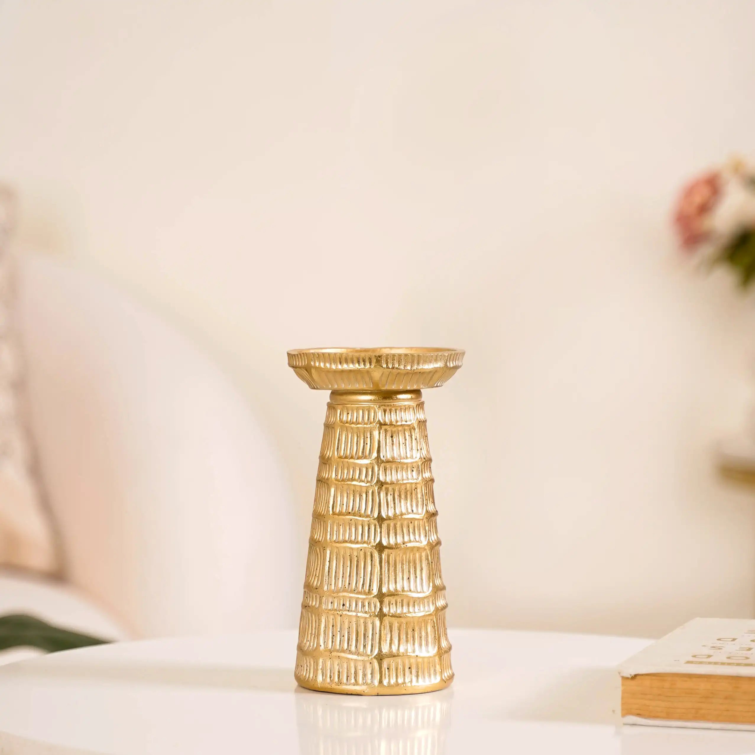 Golden Glow Candle Holder