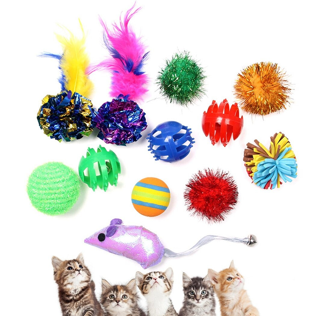 12 Piece Random Ball Set for Cat