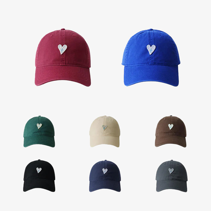 Heart Embroidery Cap