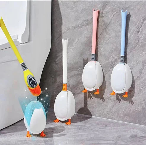 Bathroom Cleaning Duck Shape Toilet Brush. Bathroom Cleaning Brush with Holder