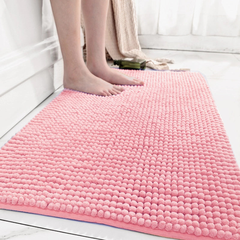 Hot Chenille Short Plush Floor Mat Bathroom Bathroom Absorbent Bedroom Door Carpet