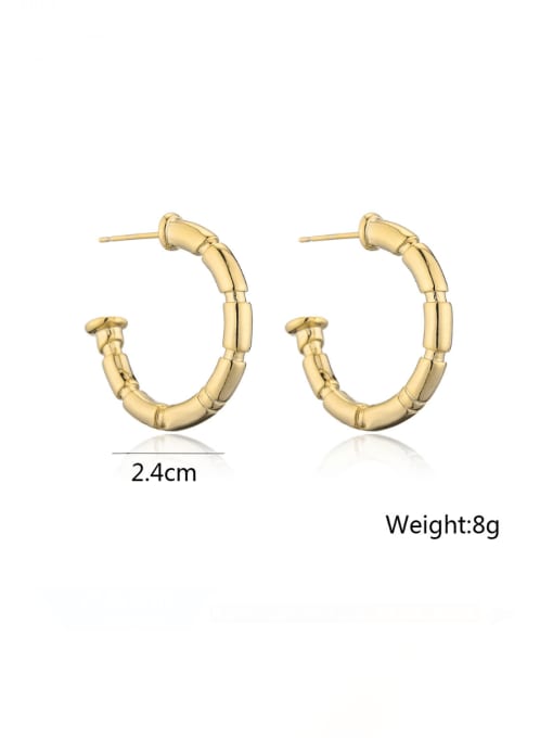 Gold Staggered Earrings