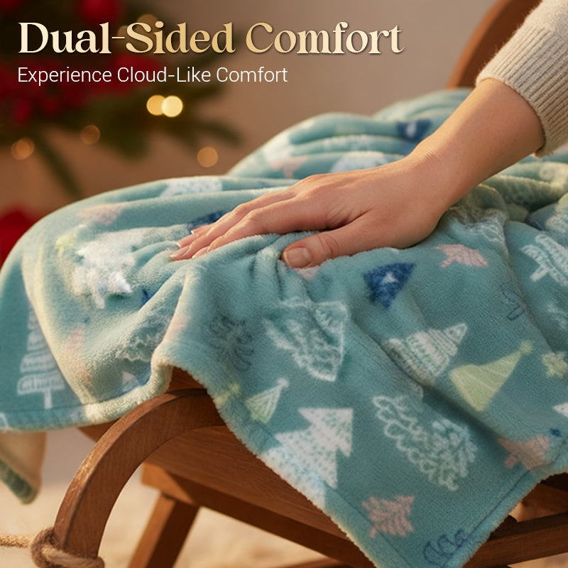 Cozy Christmas Throw Blanket