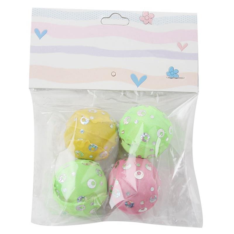 4Pcs Cat Sequin Ball Toys
