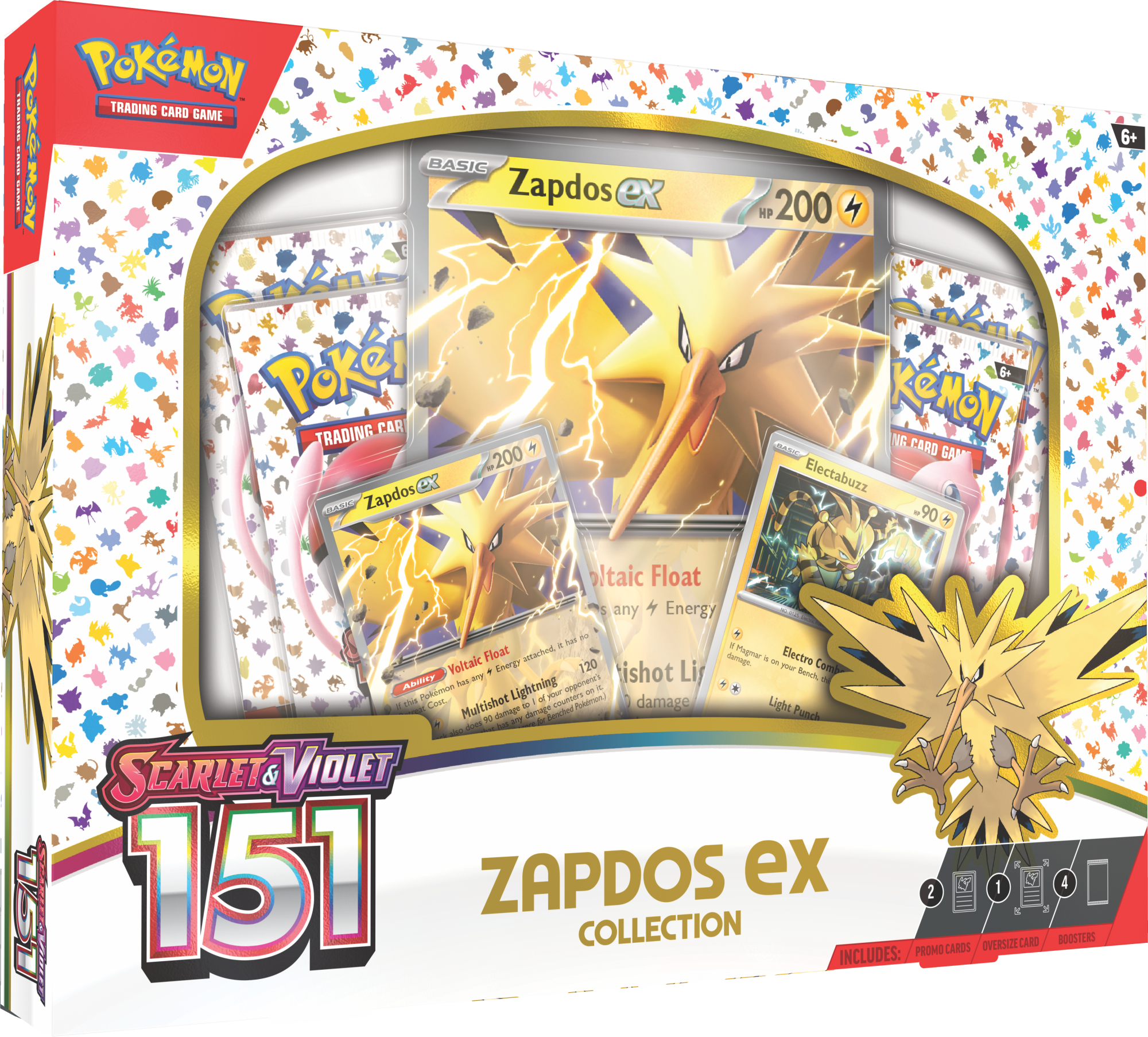 Pokemon: Scarlet & Violet - 151 Zapdos EX Collection Box