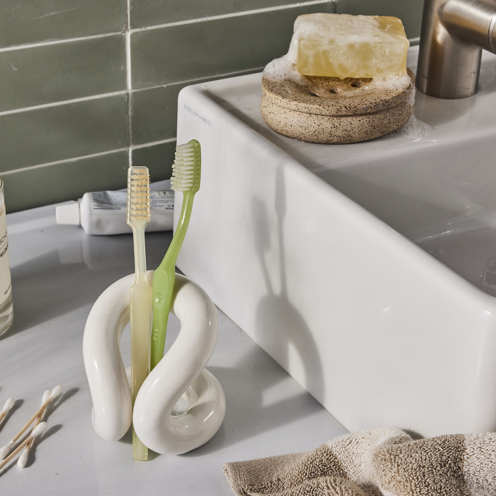 Handmade Ceramic Peb Soap Dish