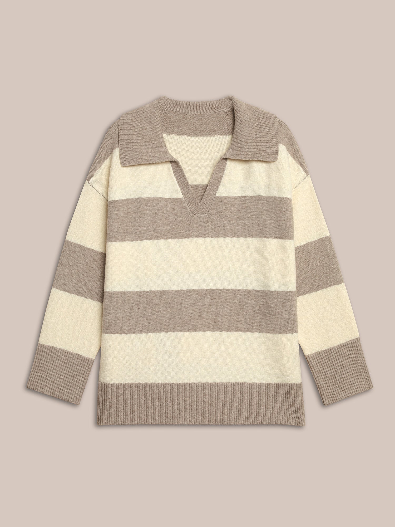 Supersoft Essentials Contrast Slit Hem Texture Pullover