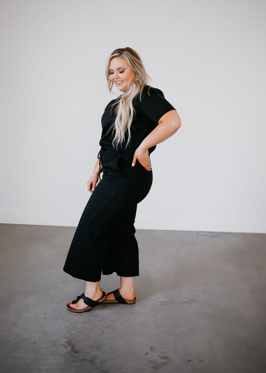 Lenny Textured Straight Legs