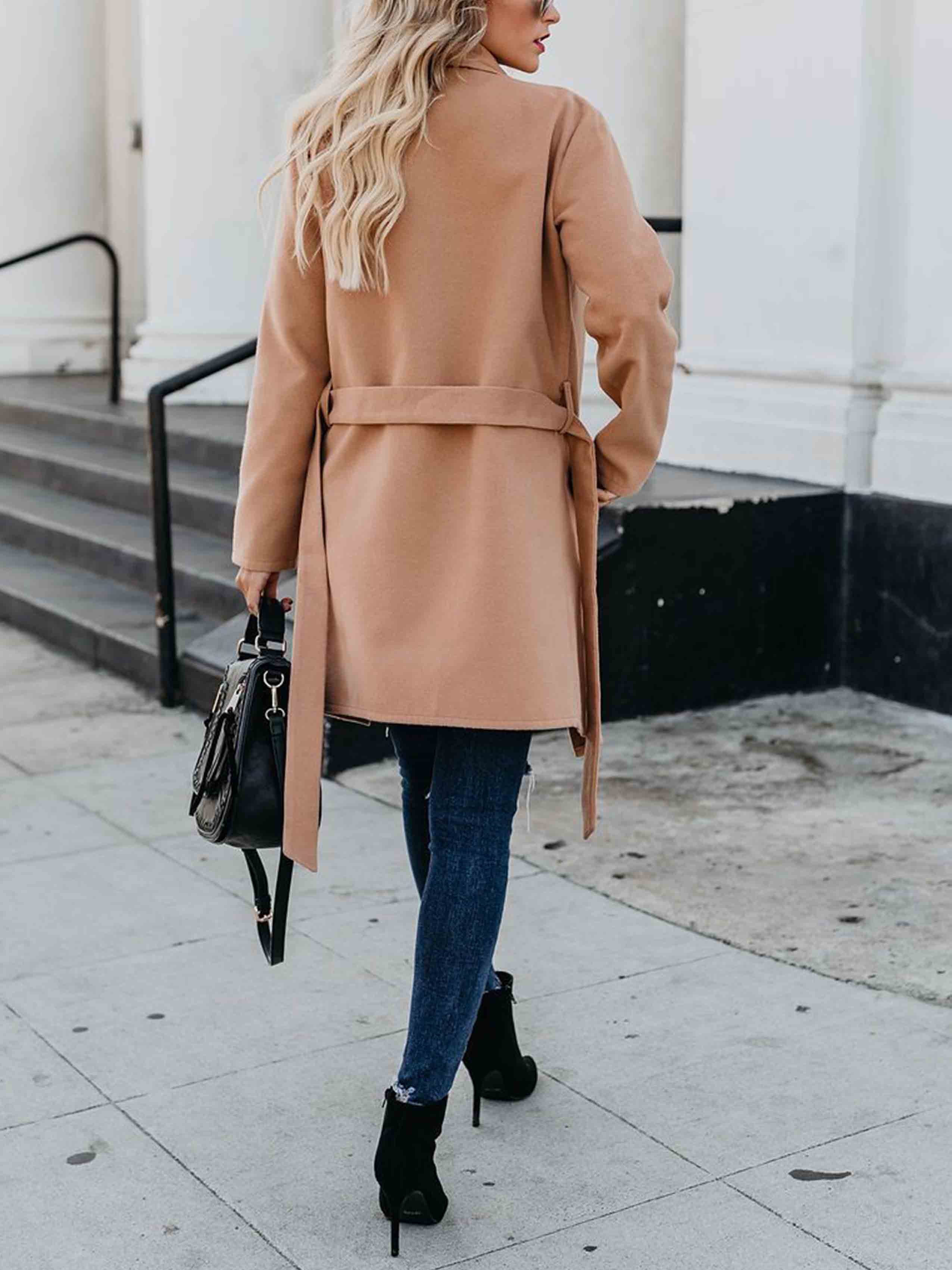 Wild Solid Color Trench Coat