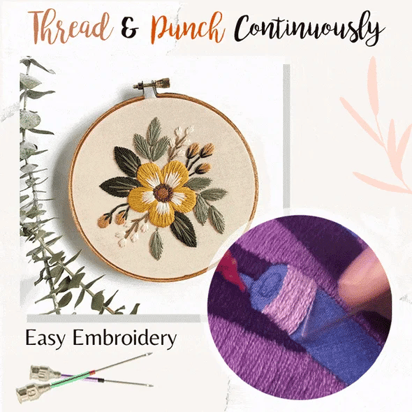 Embroidery Stitching Punch Needles Set