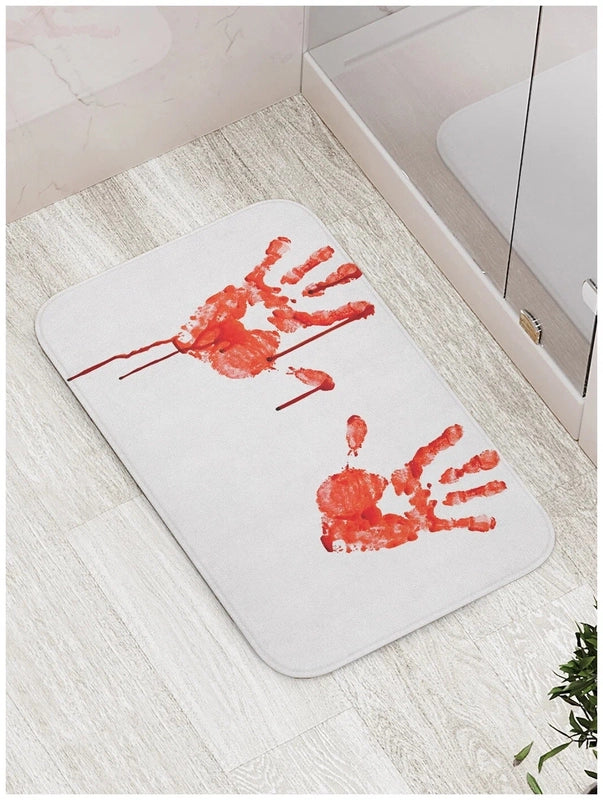 Halloween Retro Solid Color Polyester Fiber (Polyester) Floor Mat Floor Mat Bathing