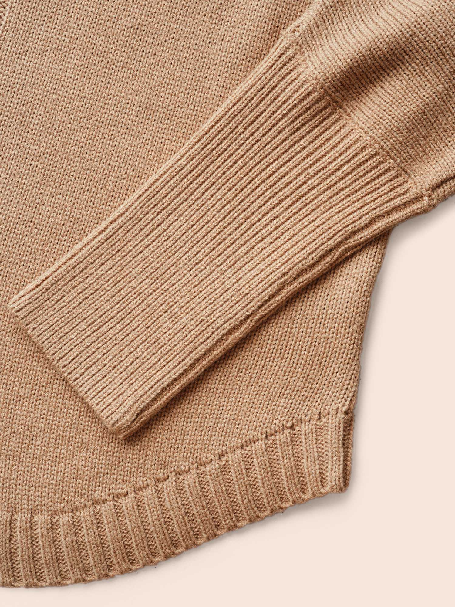 Plain Dolman Sleeve Arc Hem Pullover