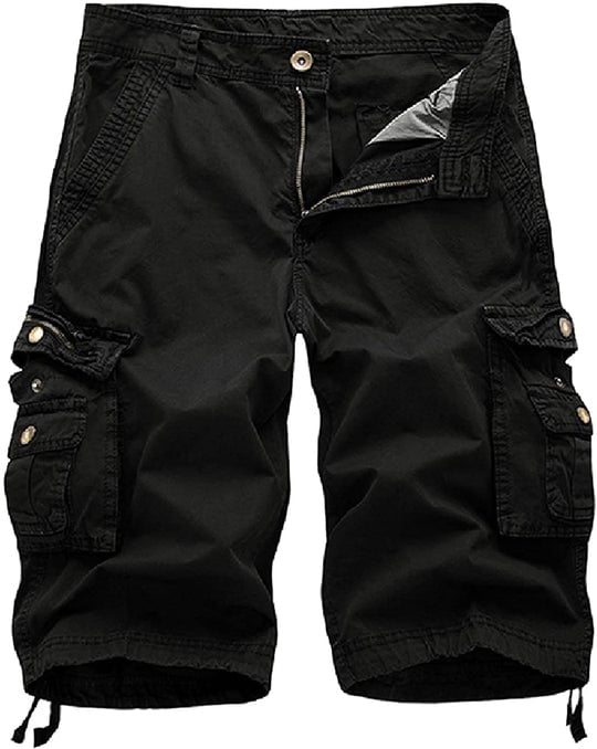 Men's Loose Cargo Shorts with Big Pocket
