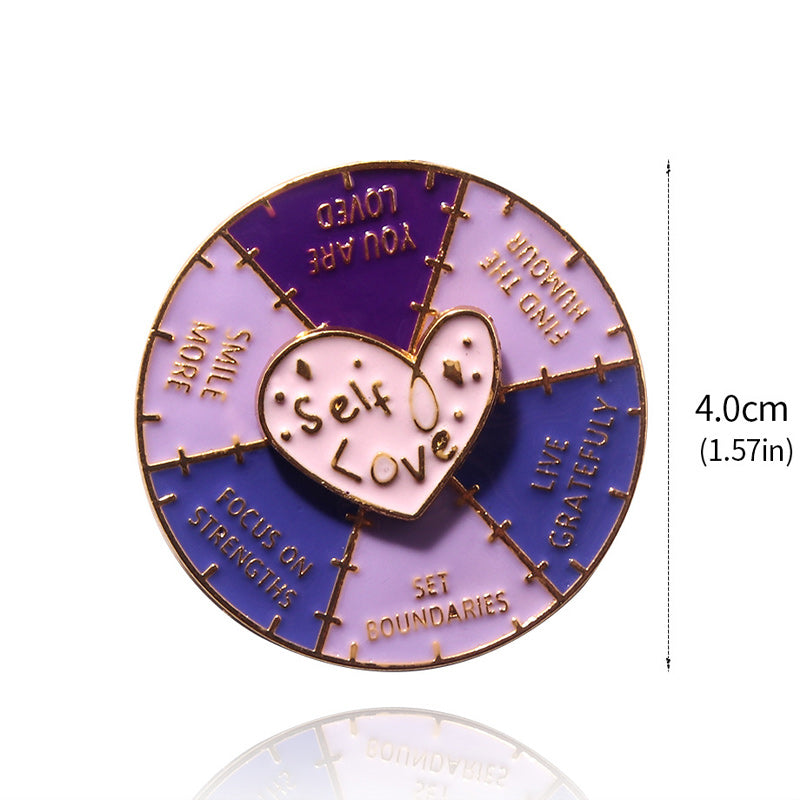 Rotating Wheel Brooch