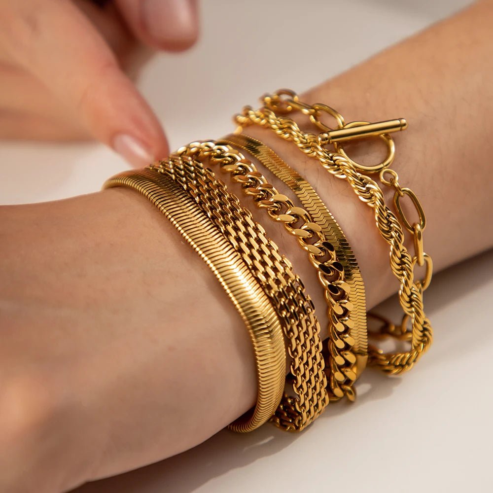 Classy Gold Mix & Match Bracelets