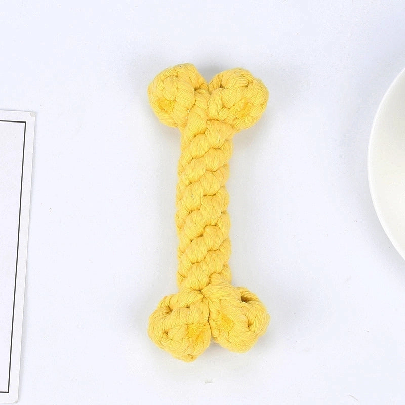 Accessories Bone Shape Woven Cotton Rope Pet Toy