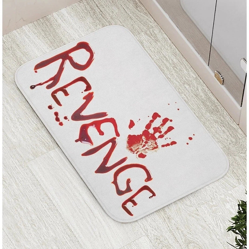 Halloween Retro Solid Color Polyester Fiber (Polyester) Floor Mat Floor Mat Bathing