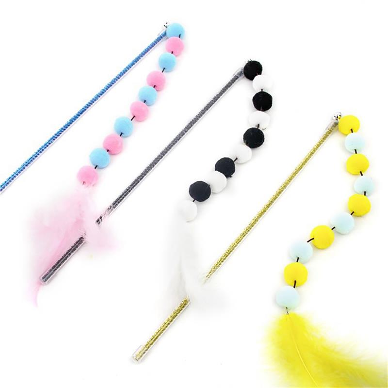 Cat Pom Pom Teaser Toy