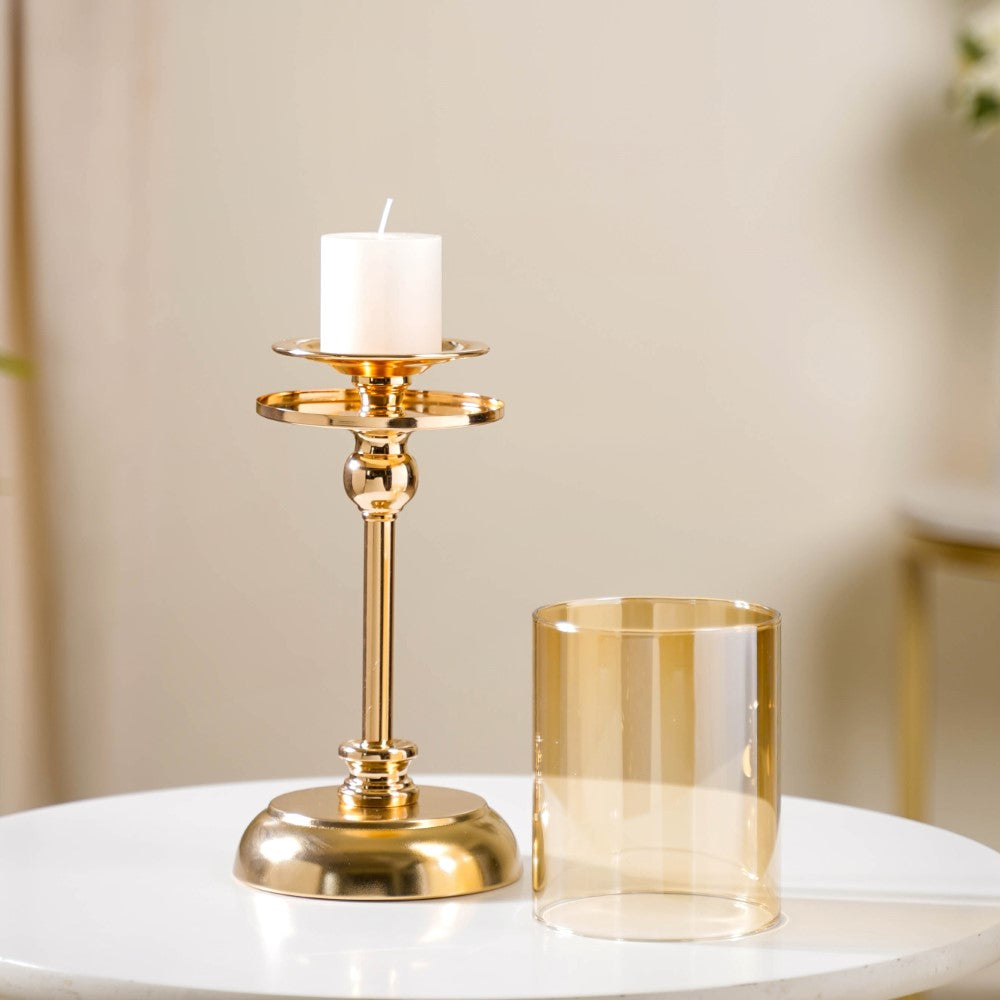 Hurricane Metal Candle Holder Stand Set Of 3