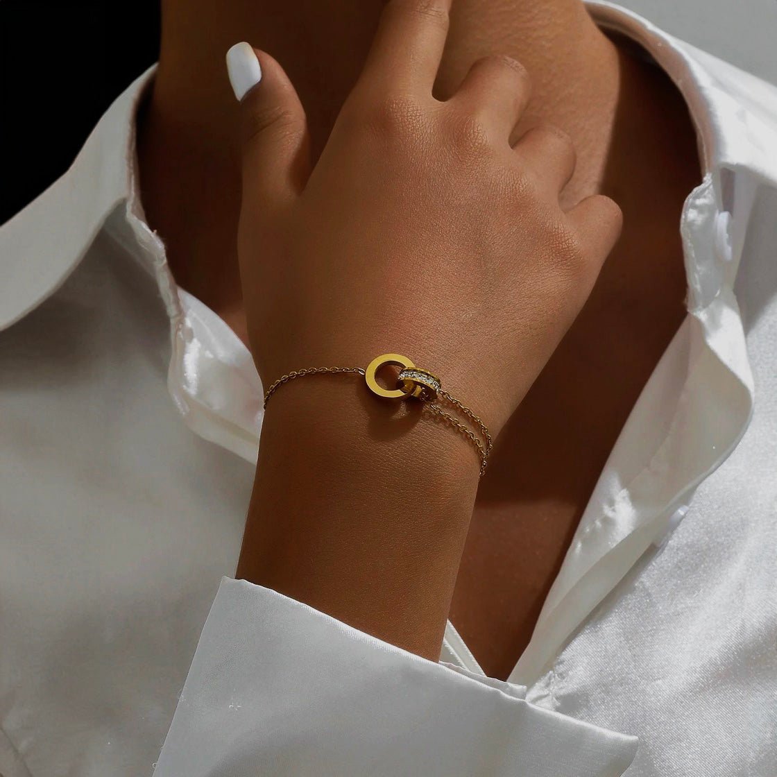 Mother & Daughter Forever Linked & Loved Bracelet