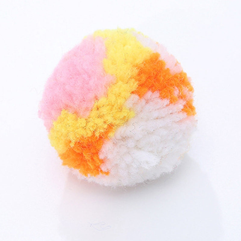 6 Piece Colorful Plush Cat Toys