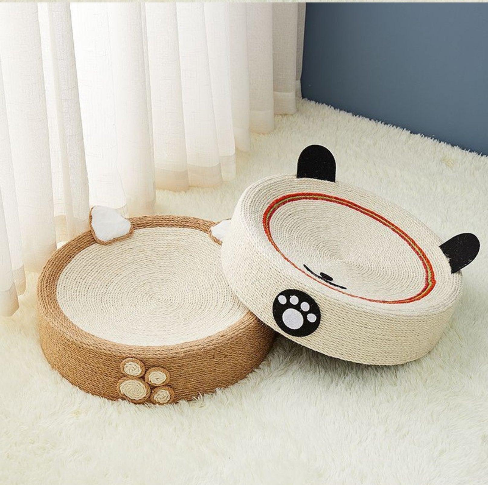 Multifunctional Sisal Cat Scratcher With Cute Animal Design