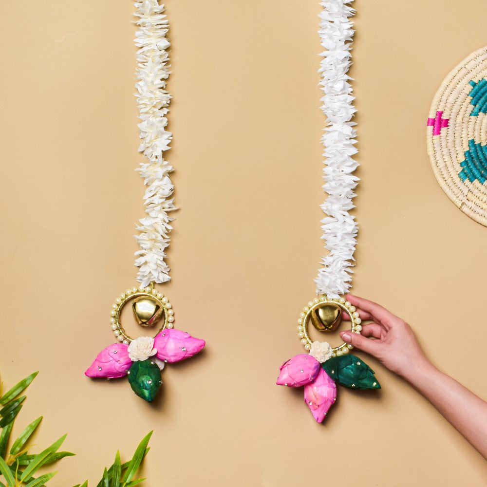 Floral Embellished Wall Hanging Set of 2