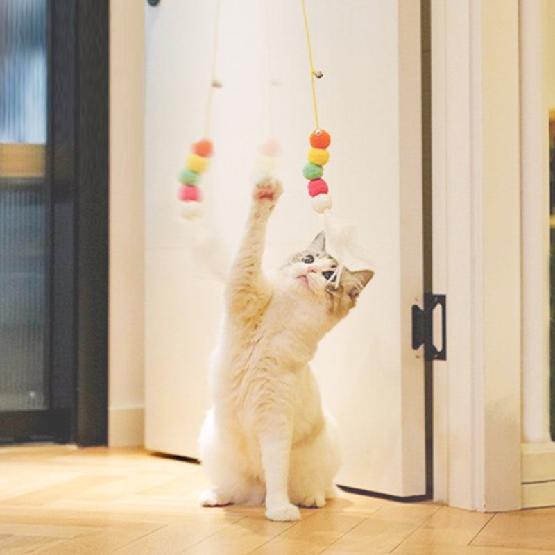 🔥Hot Sale😻Adjustable Hanging Cat Interactive Toy🧶