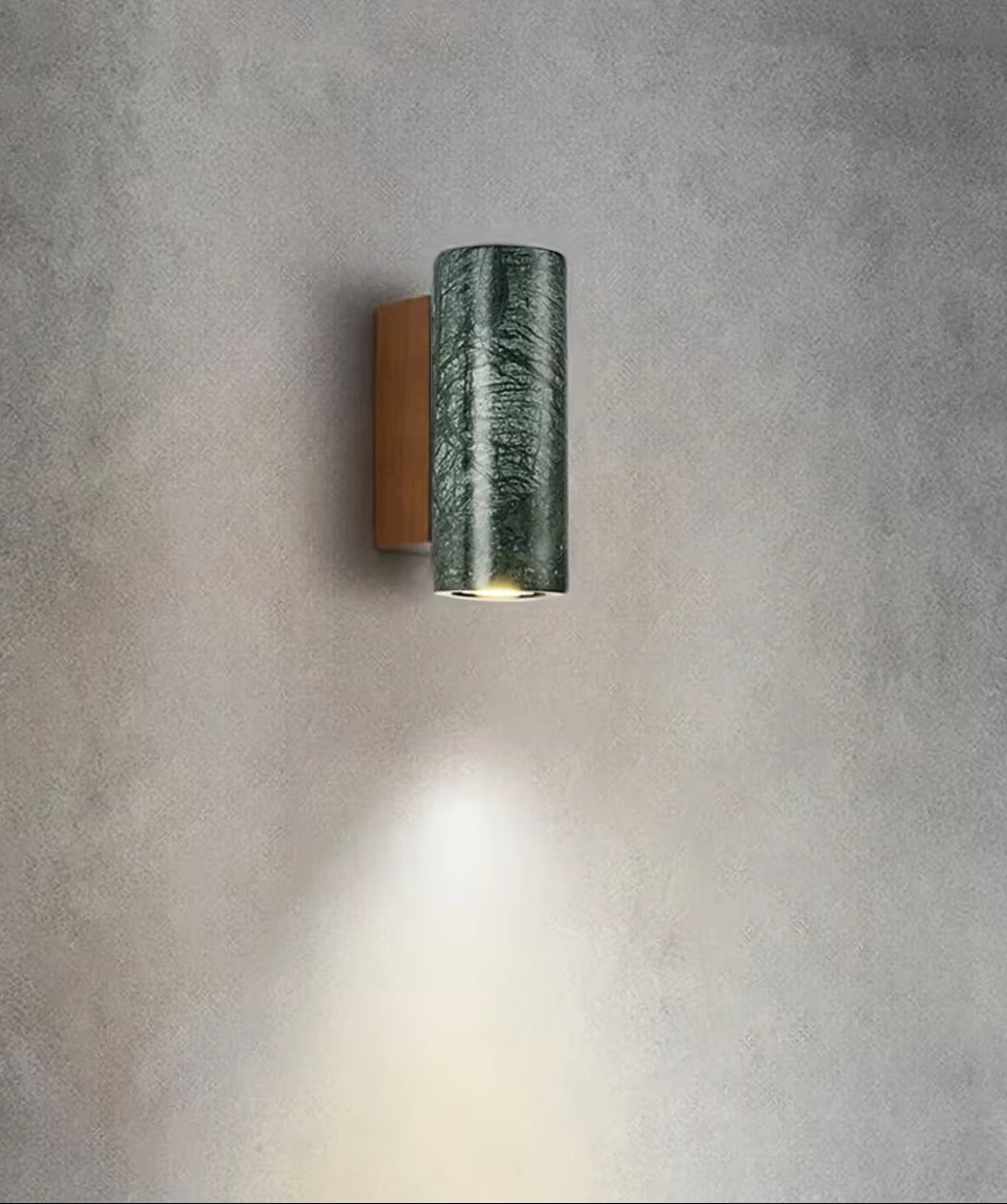 Black Cylinder Wall Light