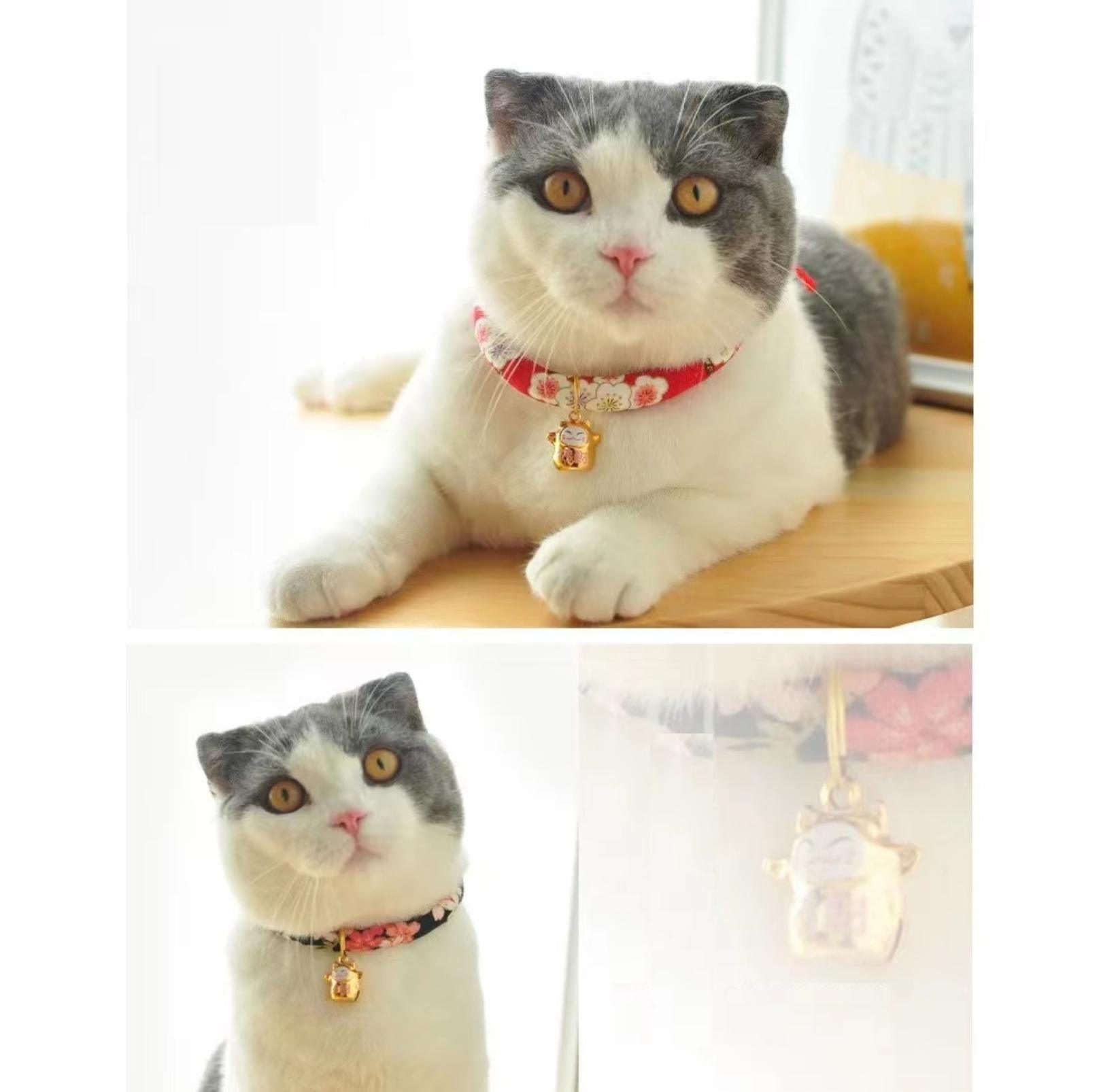 Waves And Flowers  Pet Collar