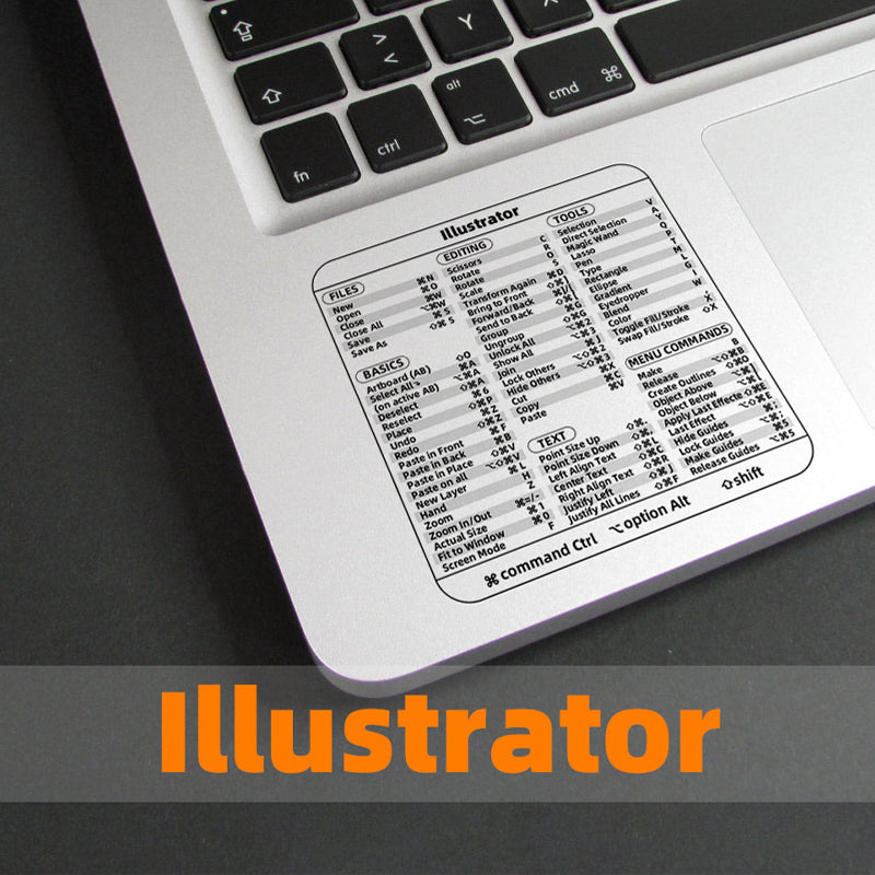 Keyboard Shortcut Stickers 3 pcs