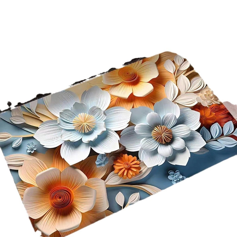 3D Oil Painting Diatom Mud Absorbent Floor Mat Non-slip Floor Mat Bathroom Door Quick-drying Bathroom Carpet Bathroom Floor Mat
