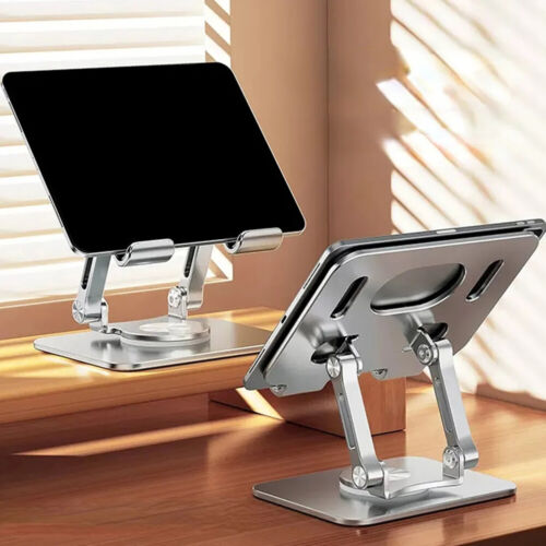Aluminum Alloy Laptop Stand Foldable 360° Rotation Anti Slip Tablet Holder Notebook Lifting Cooling Holder