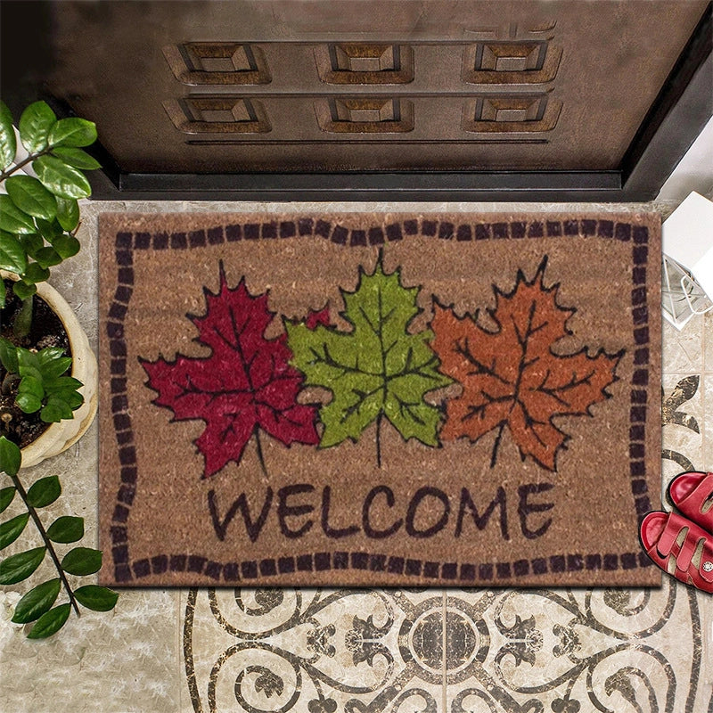 Retro Animal Letter Flower Polyester Carpet Bathing