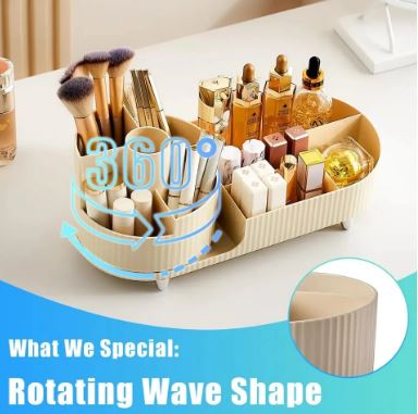 Glamour Beauty Organizer Rotating Makeup Display Storage Organizer