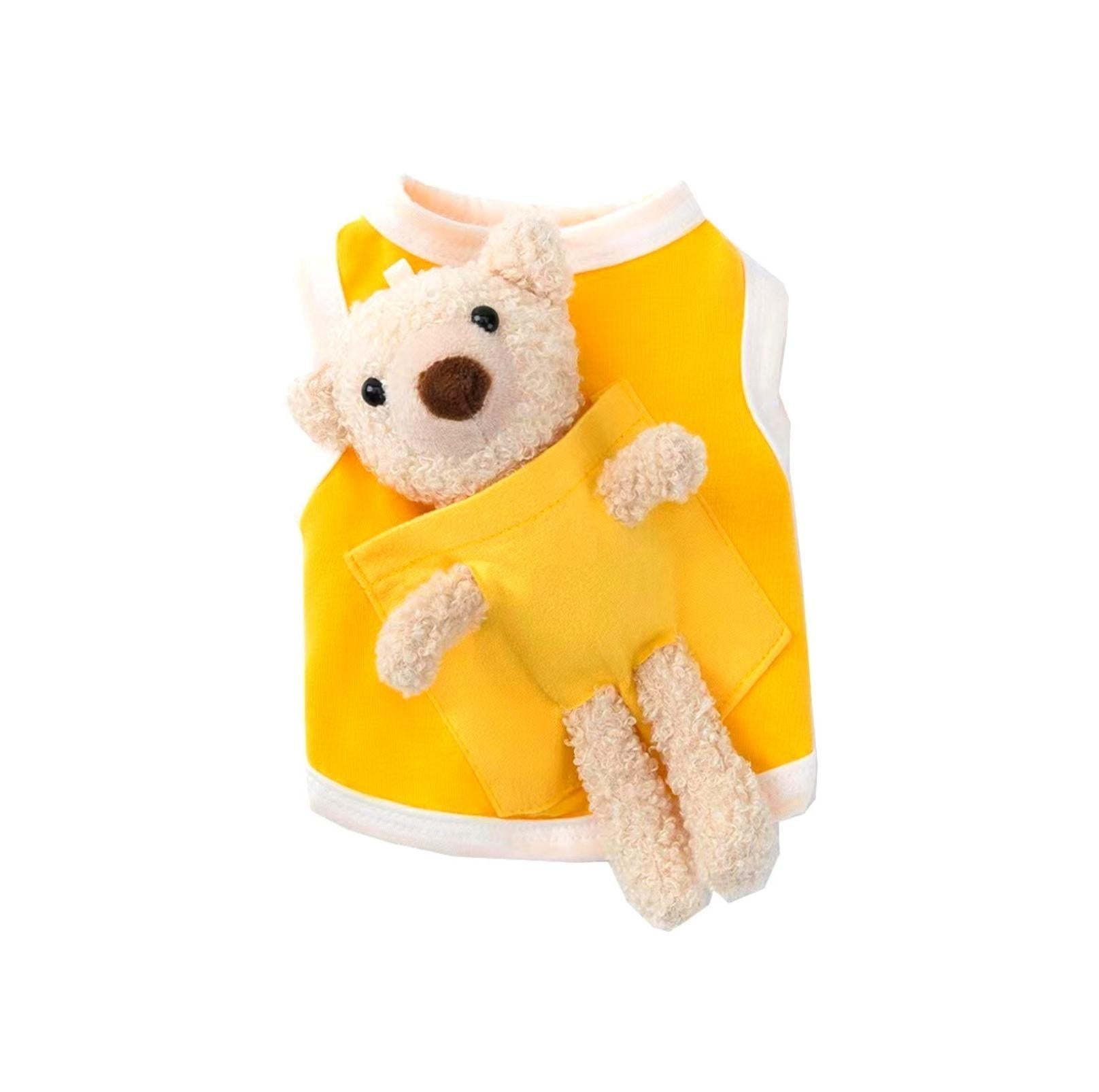 Cute Bear Doll Vest - Soft Costume for Cats & Dogs