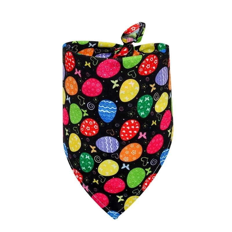 Minimalist Classic Style Polyester Easter Rabbit Pet Saliva Towel