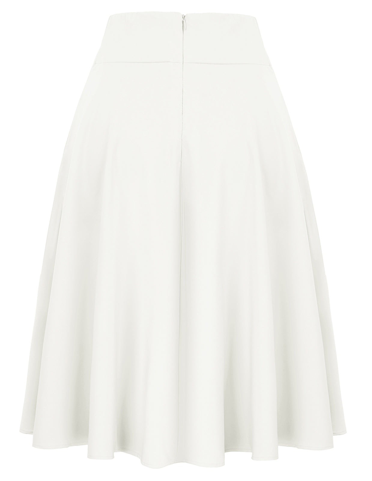 Women's High Waist A-Line Pockets Skirt