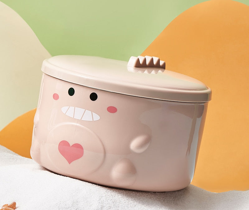 ChefGenius Kawaii Ramen Bowl with Lid