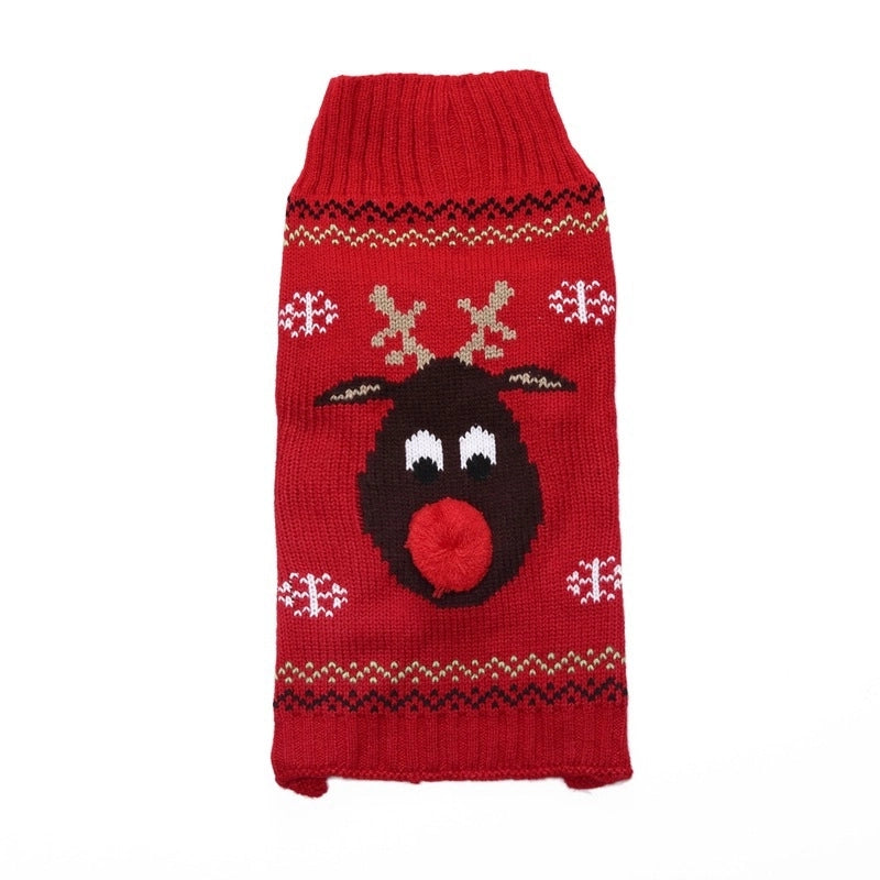 Fashion Acrylic Christmas Deer Pet Clothing