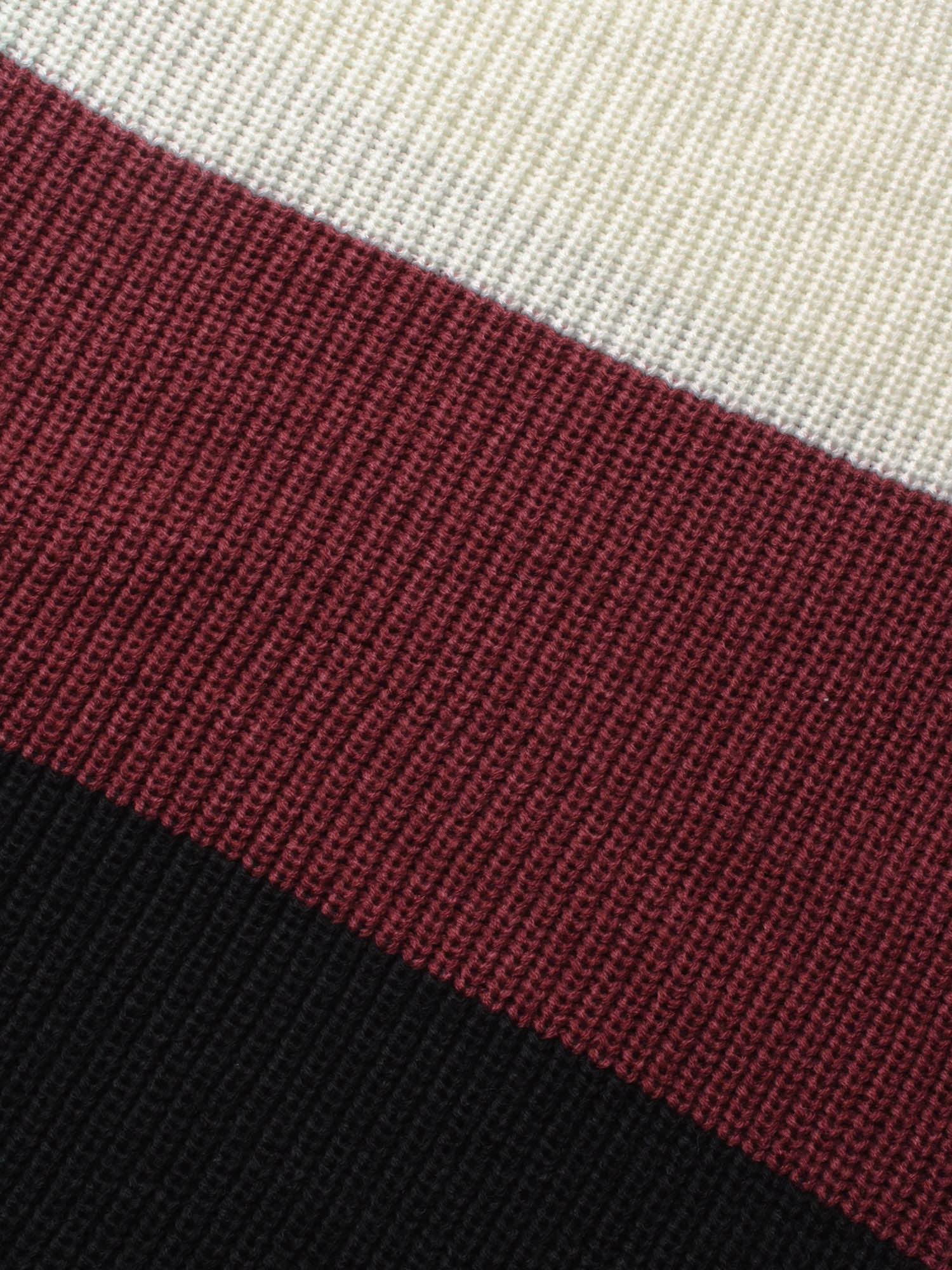 Boat Neck Colorblock Contrast Pullover