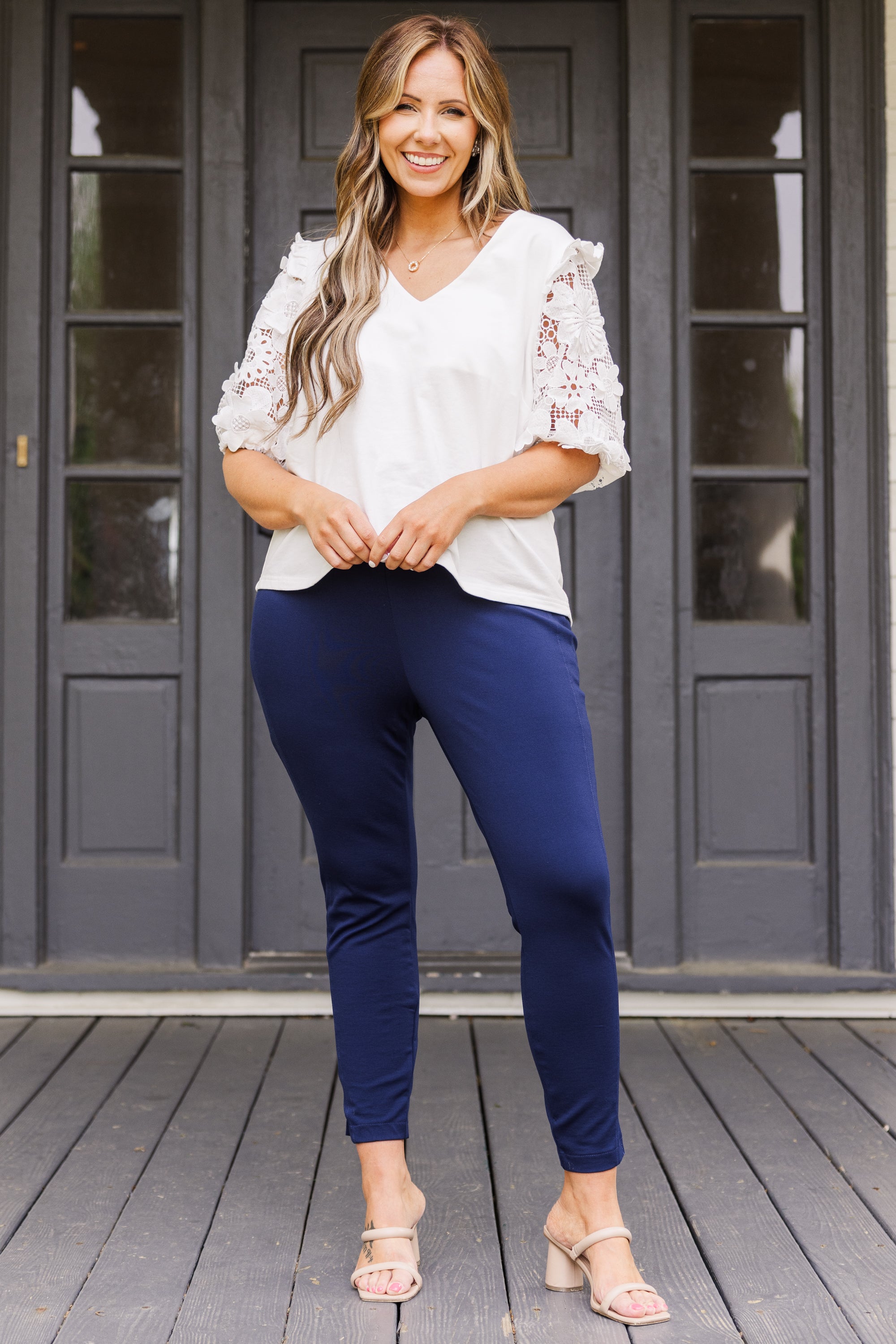 Strut Your Style Pants. Navy